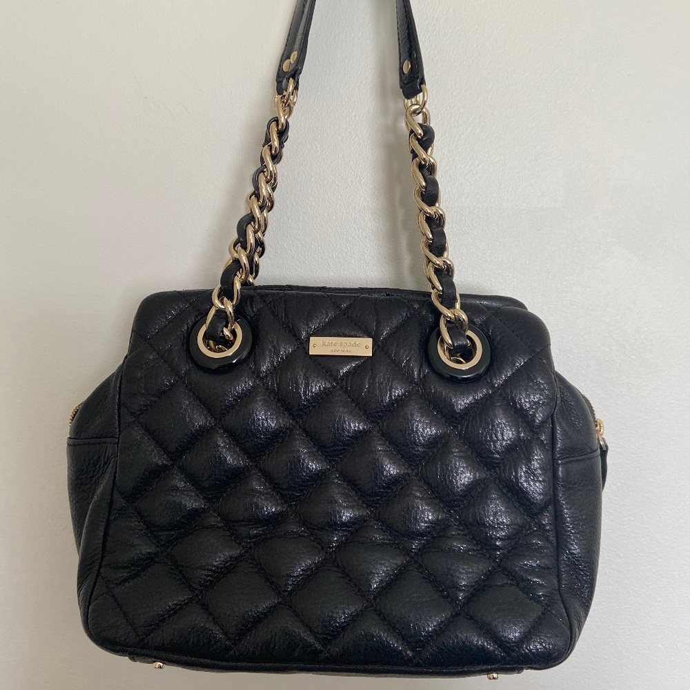 Kate Spade Black Gold Coast Elizabeth Bag EUC
